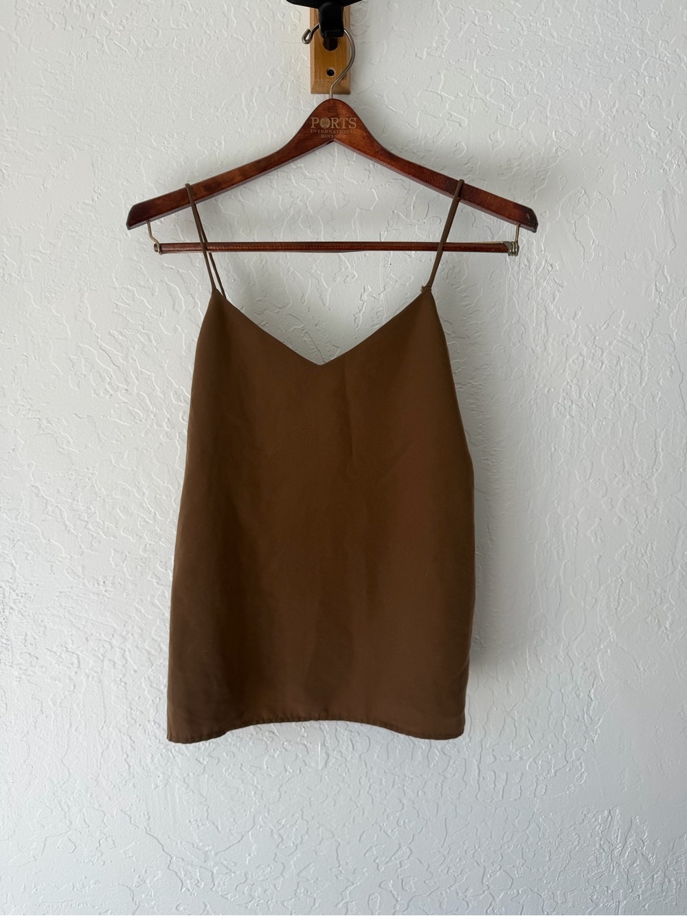 Scotch & Soda Brown V-Neck Silk Camisole